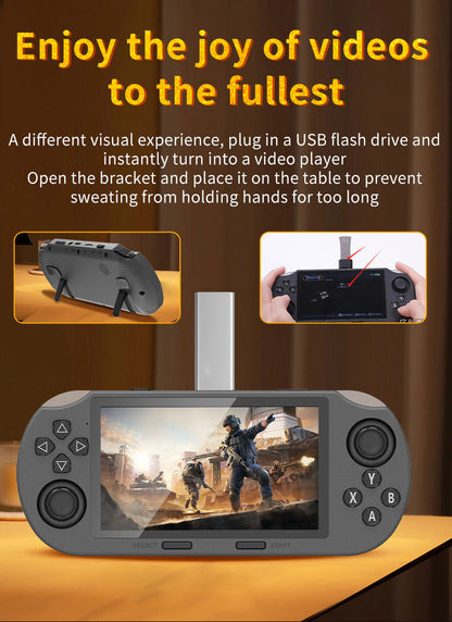 Consola de videojuegos transfronteriza SF3000HD portátil de alta definición con pantalla horizontal de 4,5 pulgadas, consola arcade retro GBA de doble palanca