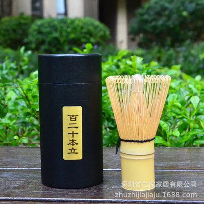 Kit Matcha Ceremonial Japonés: Batidor Chasen + Soporte + Cuchara + Pincel