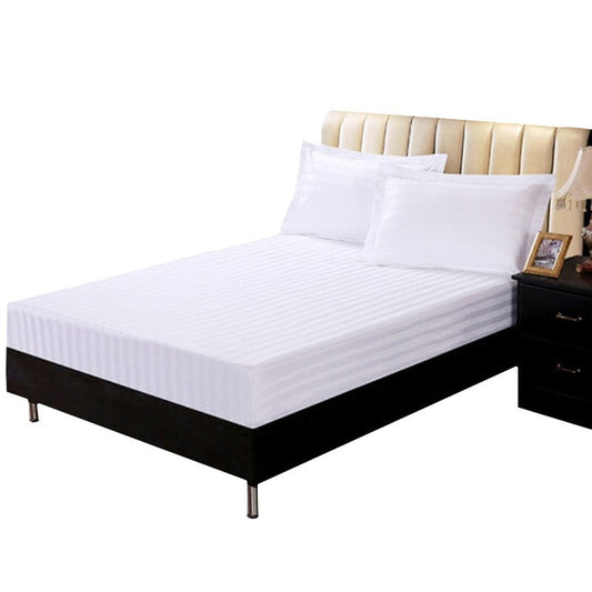 Sabanas de cama de hotel blancas de algodón de alta calidad