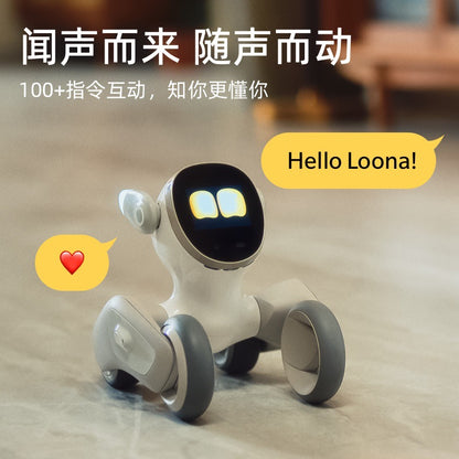 Loona perro robot inteligente AI, programable de alta tecnología, diálogo de voz, chatgpt