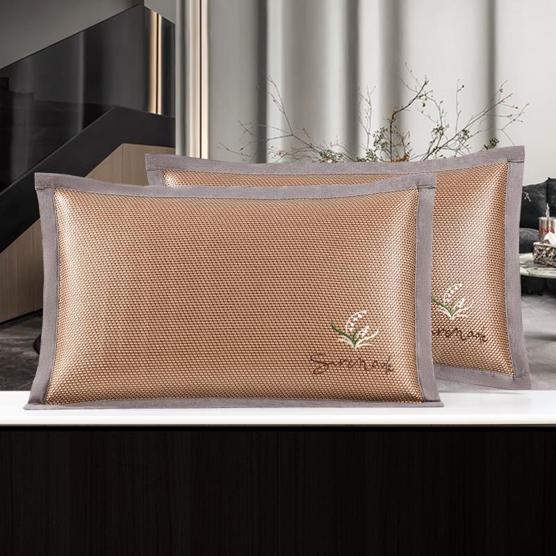 Fundas de almohada estera de verano funda de almohada de ratán de hielo funda de almohada bordada de ratán