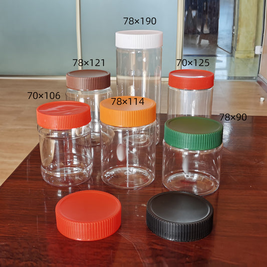 Bote de Plastico grado alimenticio, para Crema de Cacahuate, mantequilla de maní, cuajada de frijoles, frascos de pepinillos, salsa picante de miel, salsa de fideos dulces, frascos para salsas
