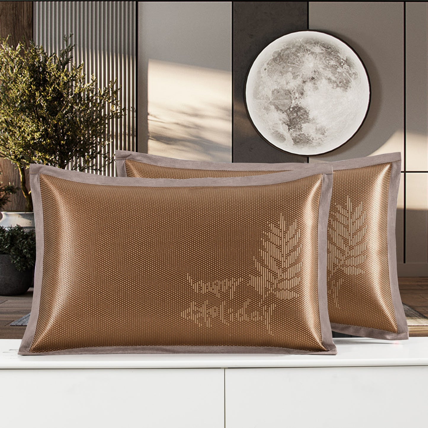 Fundas de almohada estera de verano funda de almohada de ratán de hielo funda de almohada bordada de ratán