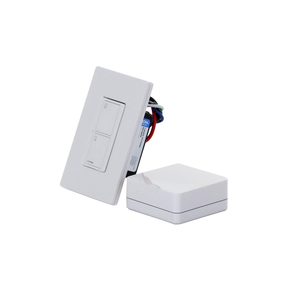Kit de inicio Caseta Wireless con hub Smart Bridge, interruptor on/off inteligente de 5 A con neutro y placa Claro, control por app y asistentes de