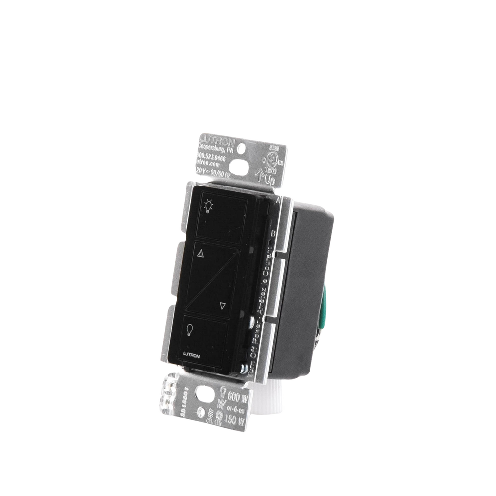 Atenuador de pared inalámbrico Caseta Wireless para 120 V que no requiere cable neutro, controla 150 W LED/CFL o 600 W incandescente/halógeno
