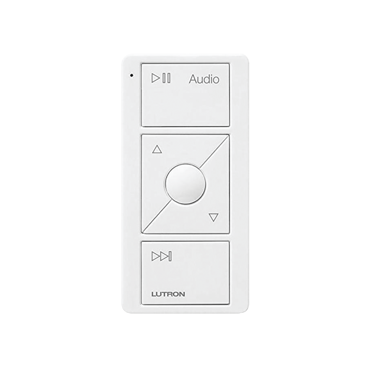 Control Pico inalámbrico para audio con Sonos: reproducir, pausar, volumen y favoritos; requiere hub Caseta Wireless, RA2 Select, RadioRA 3 o