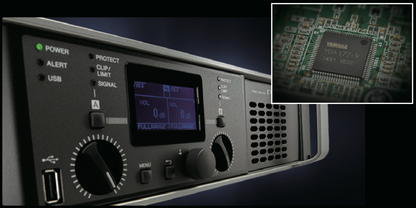 Amplificador de audio Clase D | 800 W x 2 a 8&Omega; | 1050 W x 2 a 4&Omega;. | Baja Impedancia | Procesamiento Inteligente