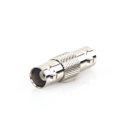 Adaptador Tipo Barril para 50 Ohm de Conectores BNC Hembra a BNC Hembra, Niquel/Oro/Polipropileno