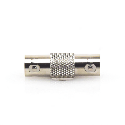 Adaptador Tipo Barril para 50 Ohm de Conectores BNC Hembra a BNC Hembra, Niquel/Oro/Polipropileno