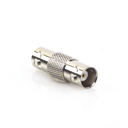 Adaptador Tipo Barril para 50 Ohm de Conectores BNC Hembra a BNC Hembra, Niquel/Oro/Polipropileno
