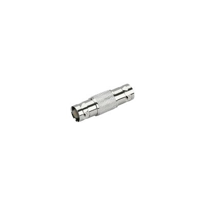 Adaptador Tipo Barril para 50 Ohm de Conectores BNC Hembra a BNC Hembra, Niquel/Oro/Polipropileno