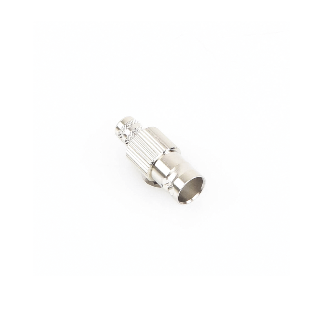Conector BNC Hembra de 75 Ohm, Anillo Plegable para Cable RG-6/U, Níquel/ Oro/ Teflón