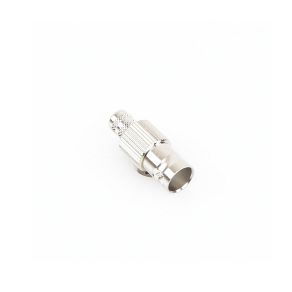 Conector BNC Hembra de 75 Ohm, Anillo Plegable para Cable RG-6/U, Níquel/ Oro/ Teflón