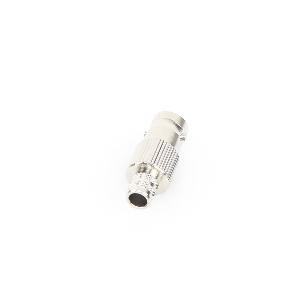 Conector BNC Hembra de 75 Ohm, Anillo Plegable para Cable RG-6/U, Níquel/ Oro/ Teflón