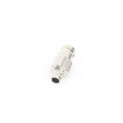 Conector BNC Hembra de 75 Ohm, Anillo Plegable para Cable RG-6/U, Níquel/ Oro/ Teflón