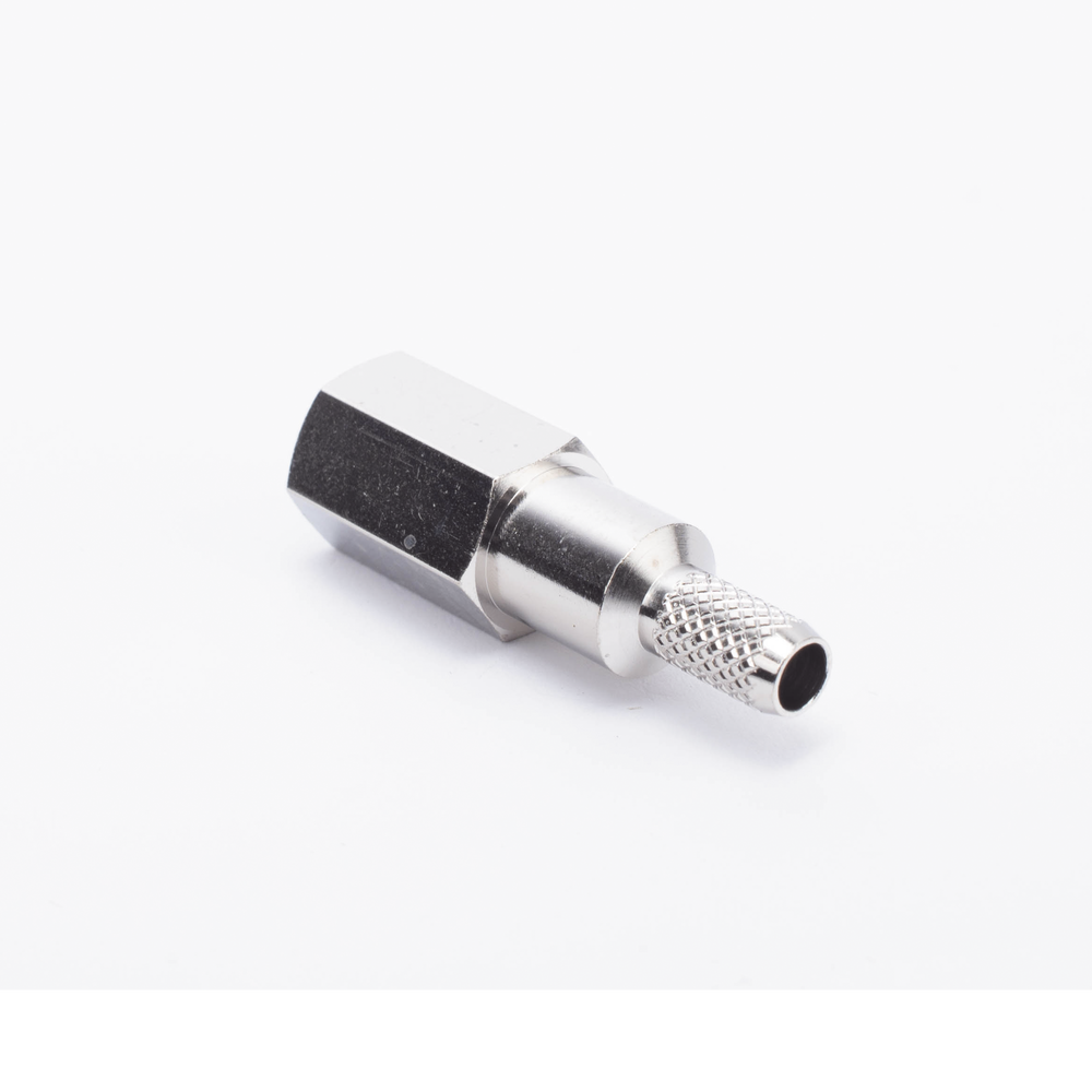 Conector FME Macho de anillo plegable para cable RG-58/U, Niquel/ Oro/ Teflón