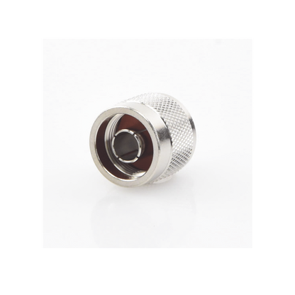 Conector N Macho Coaxial de Anillo Plegable para Cable RG-142/U, Niquel/ Oro/ Teflón