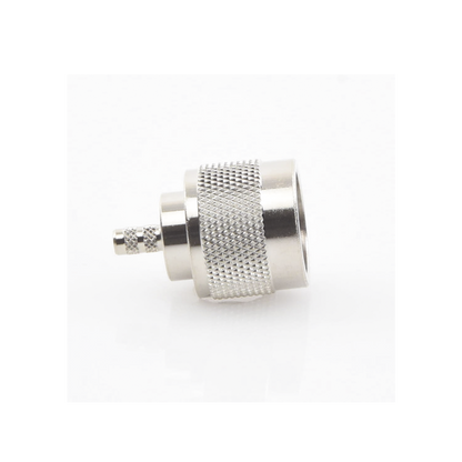 Conector N Macho Coaxial de Anillo Plegable para Cable RG-142/U, Niquel/ Oro/ Teflón