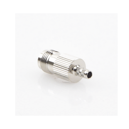 Conector TNC Hembra de Anillo Plegable para Cables RG-58/U, RG-142/U, Niquel /Oro /Delrin