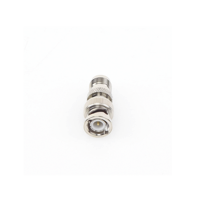 Adaptador en Línea de Conector TNC Hembra a BNC Macho, Níquel/ Oro/ Teflón