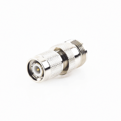 Adaptador en Línea de Conector TNC Macho a N Hembra, Níquel/ Oro/ Teflón