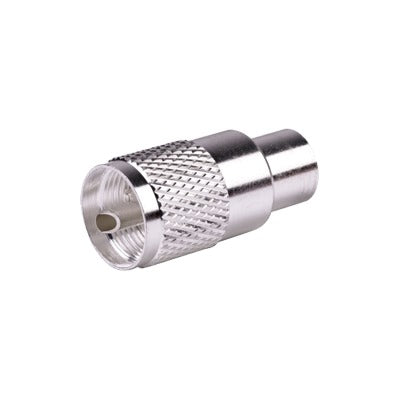 Conector UHF Macho (PL-259) para Cables RG-8/U, RG-8U-SYS, 8237, 8267, 8268, 9913, CTN-400, 7810, 8214, 7810A, RFLASH-1113, LMR-400, Plata )/ Plata