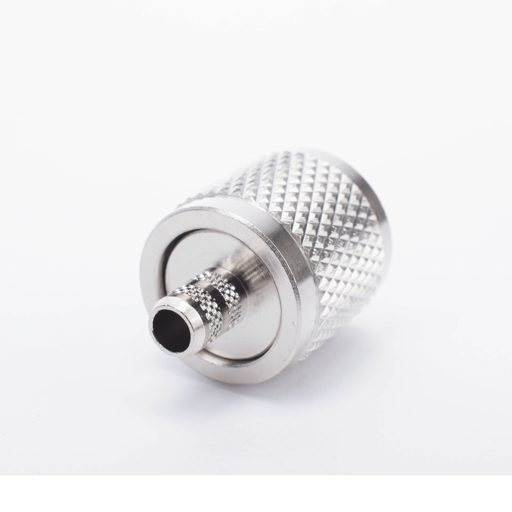 Conector UHF Macho (PL-259) de Anillo Plegable para Cable Coaxial RG-8/X, 9258, LMR-240, Níquel/ Plata/ Baquelita