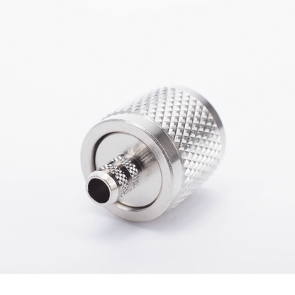 Conector UHF Macho (PL-259) de Anillo Plegable para Cable Coaxial RG-8/X, 9258, LMR-240, Níquel/ Plata/ Baquelita
