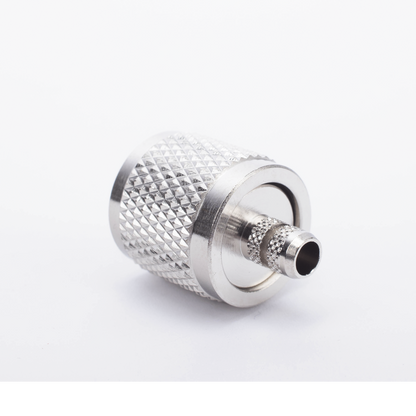 Conector UHF Macho (PL-259) de Anillo Plegable para Cable Coaxial RG-8/X, 9258, LMR-240, Níquel/ Plata/ Baquelita