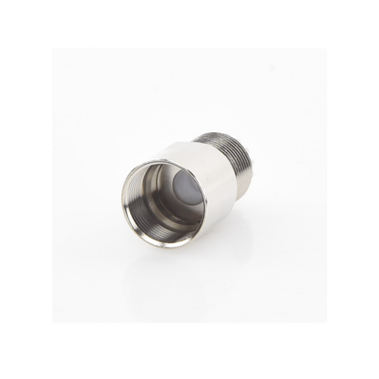 Conector UHF Hembra (SO-239) en Línea de Rosca para RG-8/U, 9913, LMR-400, Níquel/ Plata/ Teflón