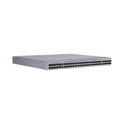 Switch Data Center / 48 Puertos SFP+ 1G/10G / 8 Puertos QSFP28 40G/100G / 2.56 Tbps / 1920 Mpps / M-LAG VSU VXLAN EVPN / RDMA RoCEv2 PFC ECN