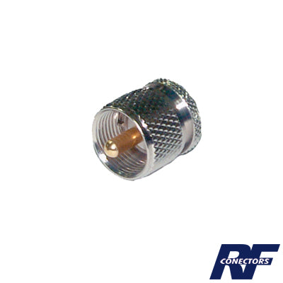 Adaptador en Línea de Conector SMA Hembra a UHF Macho (PL-259), Níquel/ Oro/ Teflón