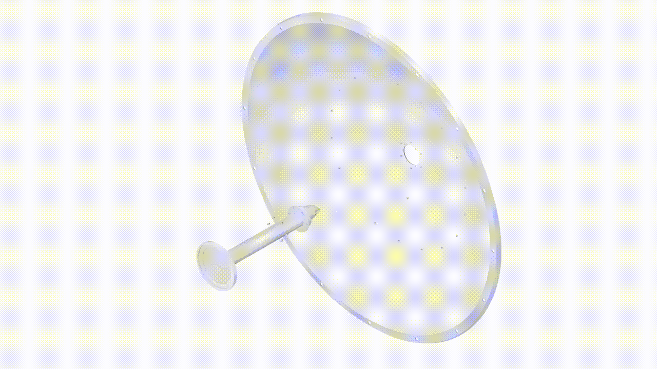 Antena Direccional RocketDish airMAX, ideal para enlaces Punto a Punto (PtP), frecuencia 5 GHz (4.9 - 5.8 GHz) de 30 dBi