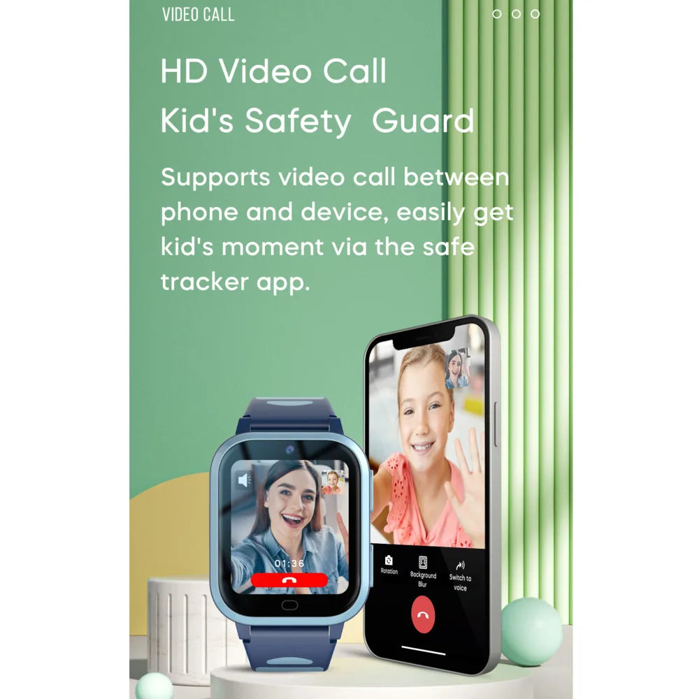 Xiaomi Mijia 4G+Wifi Children Smart Watch 700mah Battery Kid Video Call SOS GPS+LBS Location Tracker Nano SIM Card Smartwatch