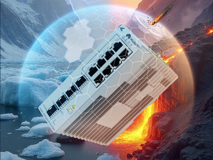 Switch Industrial eKit / 8 Puertos Gigabit + 2 SFP + 2 SFP+ / Montaje en Riel DIN / Fuente Redundante 1+1 : 9.6 a 50 VCD / Libre de licenciamiento