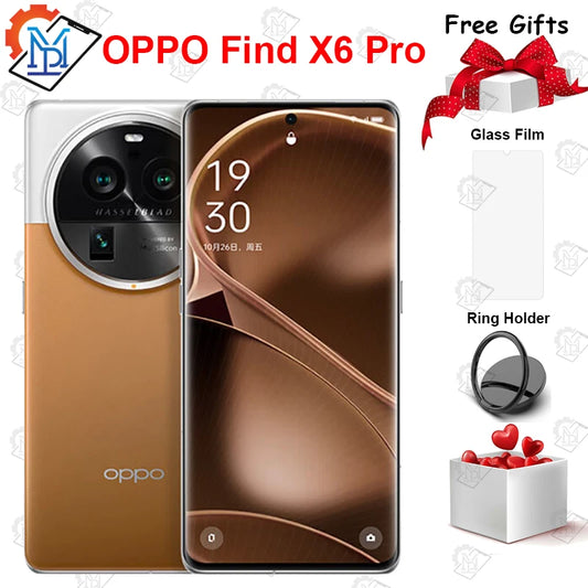 Original OPPO Find X6 Pro 6,82 pulgadas 120Hz pantalla Snapdragon 8 Gen 2 Android 13 100W SuperCharge NFC Smartphone