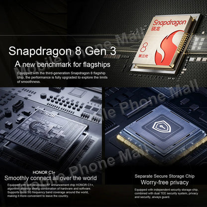 2024 New HONOR Magic 6 Pro 5G 6.8 Inches OLED 120Hz Screen Snapdragon 8 Gen 3 MagicOS 8 Camera 180MP Battery 5600mAh Smartphone