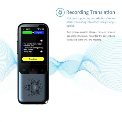 Dispositivo de cámara de traducción HONGTOP T11 traductor de fotos de voz inteligente en tiempo Real 1500mA 138 idiomas traductor de voz de texto portátil
