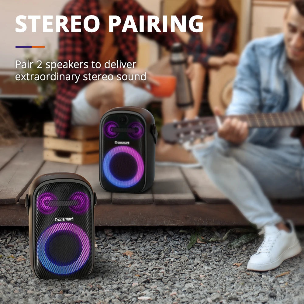 Tronsmart Halo 100 Speaker Halo 110 Bluetooth Speaker with 3-Way Sound System, Dual Audio Modes, App Control, for Karaoke, Party