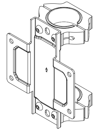 Clamp para un solo poste