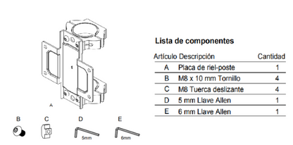 Clamp para un solo poste