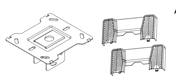 Placa de techo inclinada con tapa de plastico