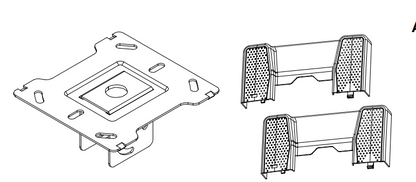 Placa de techo inclinada con tapa de plastico