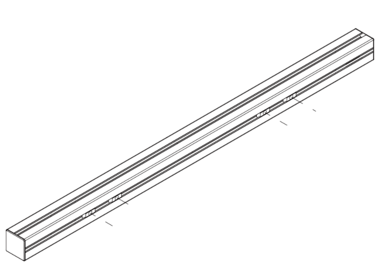 Riel para video wall LED 150CM