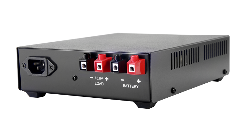 Fuente de poder 13.8V, 19A, conmutada con circuito cargador de baterías