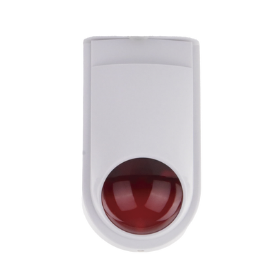 Sirena Estrobo SFIRE SF-06R / 110 dB / 12 VCC / Estrobo Rojo Integrado / Uso Interior y Exterior