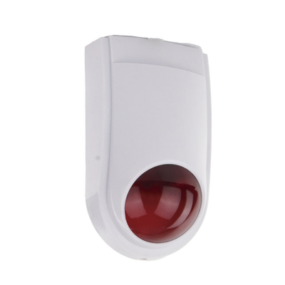 Sirena Estrobo SFIRE SF-06R / 110 dB / 12 VCC / Estrobo Rojo Integrado / Uso Interior y Exterior
