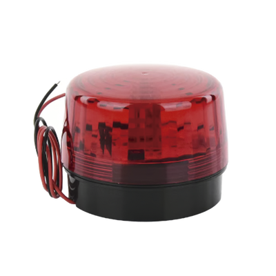 Luz Estroboscópica LED (35) / Patrones de Parpadeo Ajustables / 8 Patrones / Batería de Respaldo / 12-24 Vcc/Vca / Resistente al Clima IP66/IP55