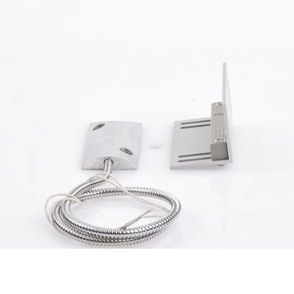 Contacto Magnético para Piso Uso Rudo / GAP 75 mm (3 in) / Cable Blindado 55 cm / Placa de Montaje en L / 12 VCC