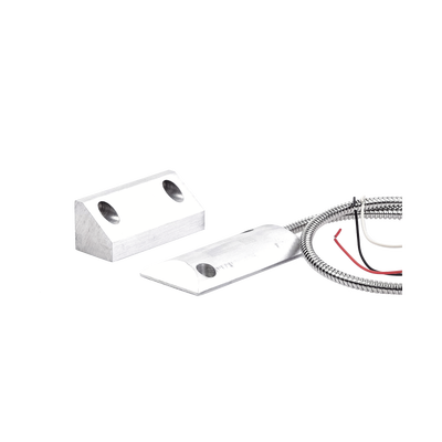 Contacto Magnético para Piso Uso Rudo / Salida Dual NC/NA / GAP 65 mm (2.5 in) / Aluminio / Cable Blindado 55 cm / UL & CE